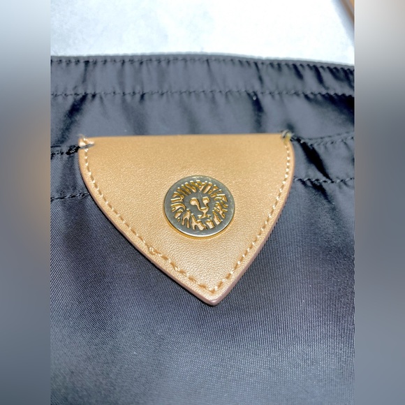 Ann Klein Womens Black Vinyl large Tote Shoulder Bag - Picture 6 of 14